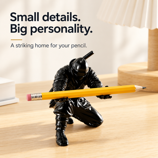 Ninja Pen Holder — Decorative Desk Stand