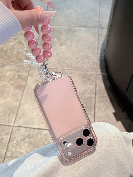 Cute Girly & Korean Style Case + Bead Strap