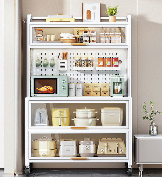 Unique Utopia Kitchen Metal Pantry Storage Cabinet