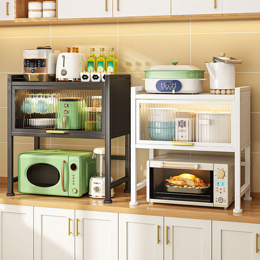 Unique Utopia Kitchen Storage Cabinet Microwave Oven Shelf