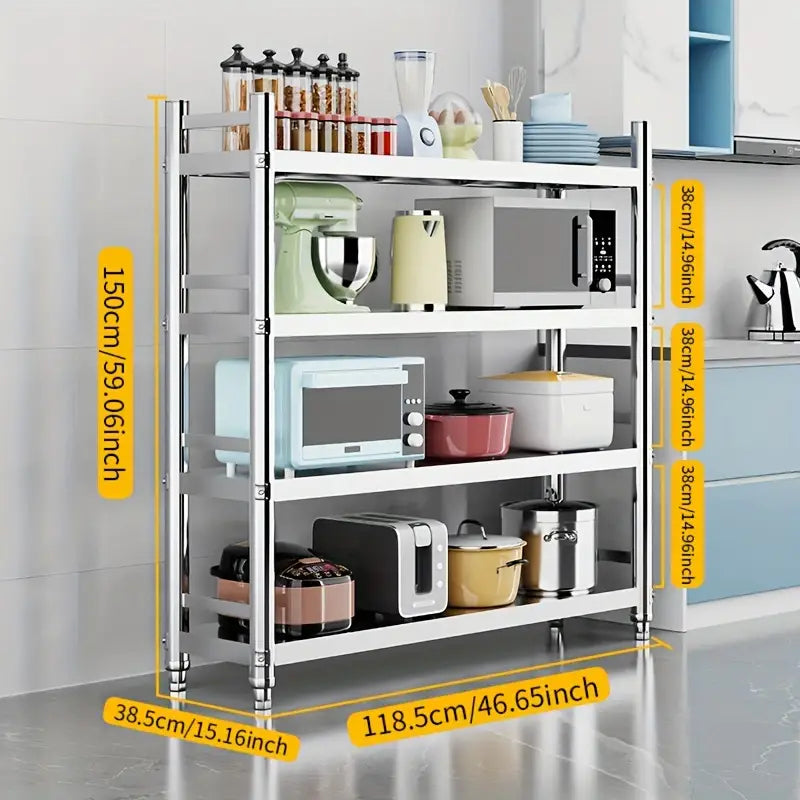 Unique Utopia kitchen Four-Layer Microwave Oven And Oven Storage Rack