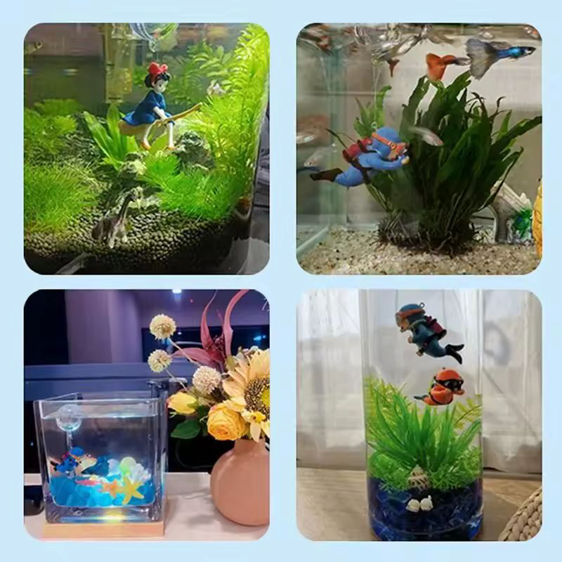 Aquarium accessories, floating diver aquarium ornaments