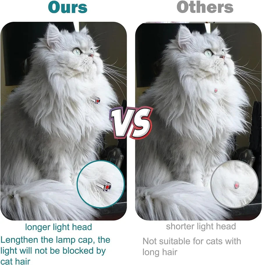 Cat toy with LED light
