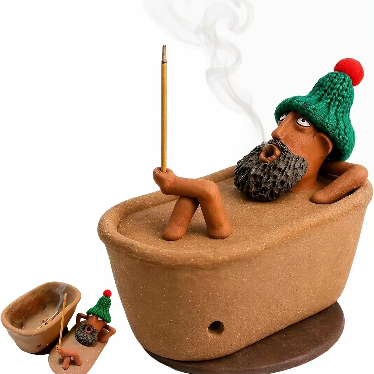 Handmade Bathtub Incense Burner – Cone Incense Holder for Relaxing Aromatherapy