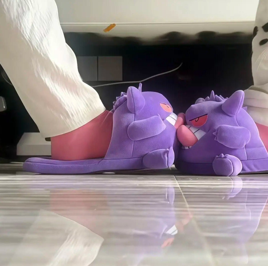 Gengar Plush Slippers -Cozy Pokemon Character House
Shoes for Adults