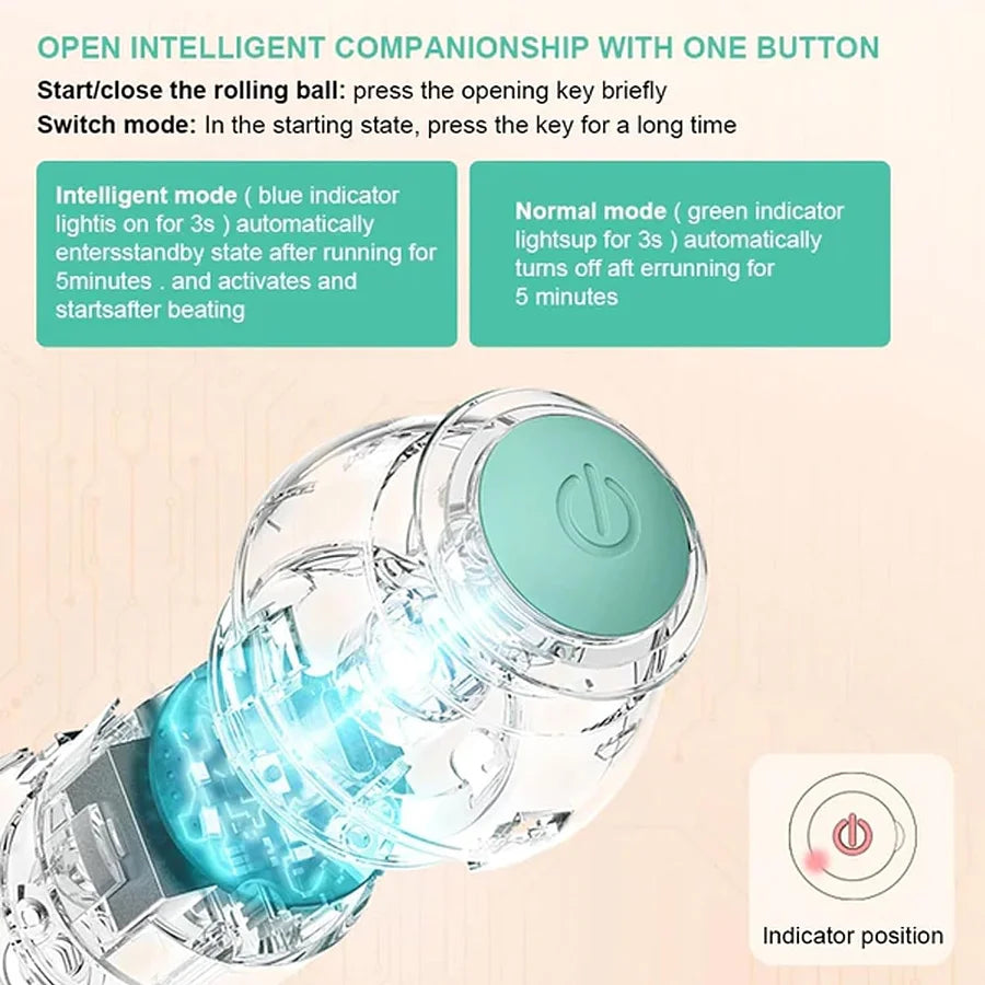 Rotating smart ball toy