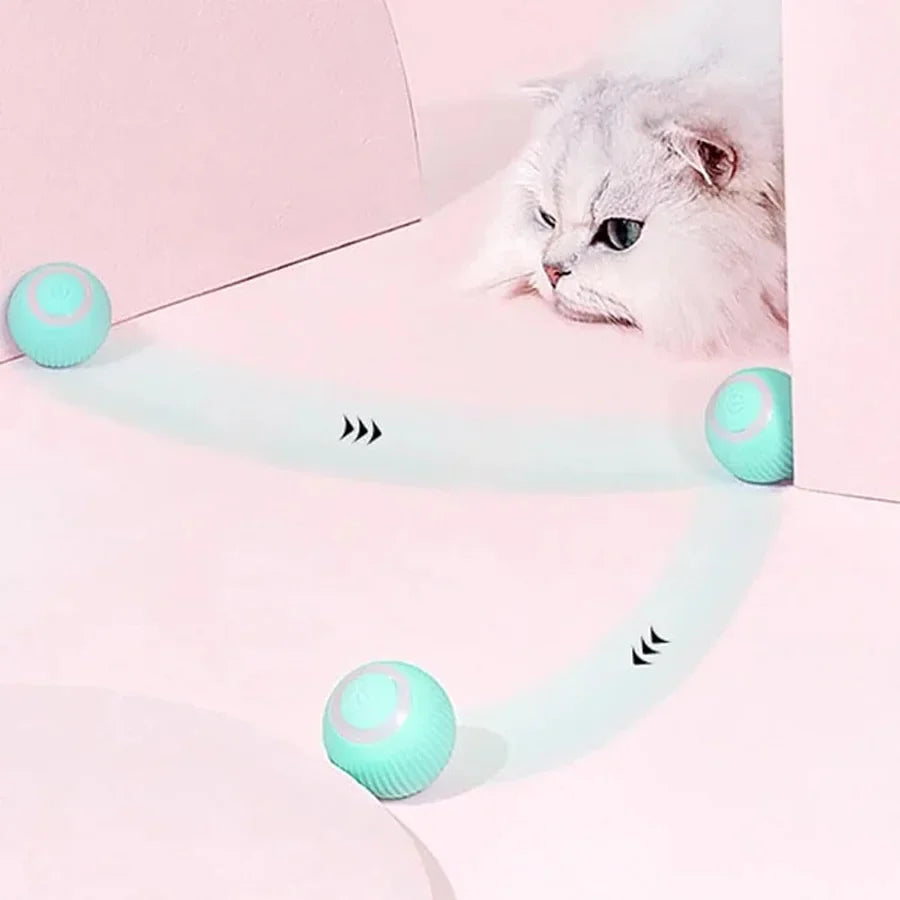 Rotating smart ball toy