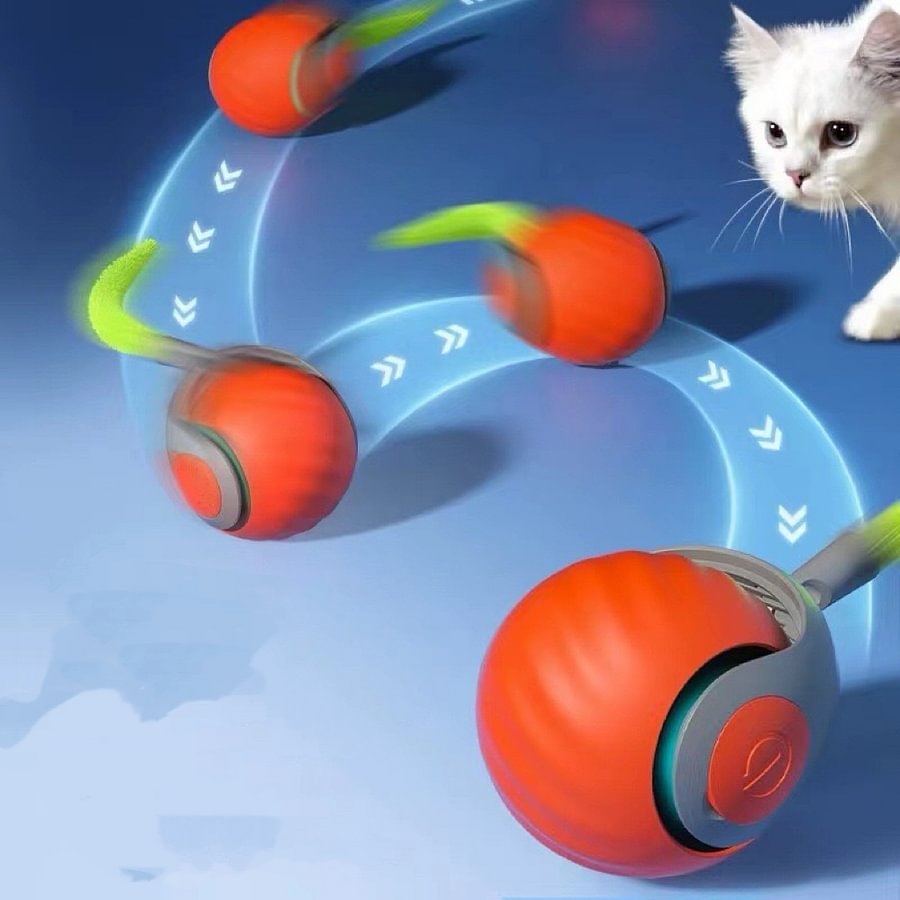 Rotating smart ball toy