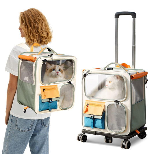 Cat dog trolley large suitcase bag