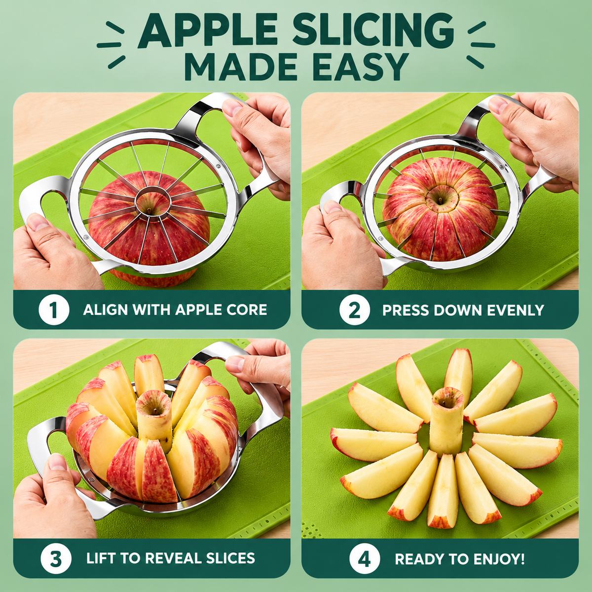 304 Stainless Steel Apple Slicer & Corer
