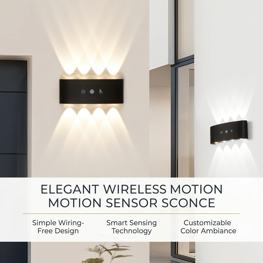 Rechargeable No-Drill Motion Sensor Wall Lamp