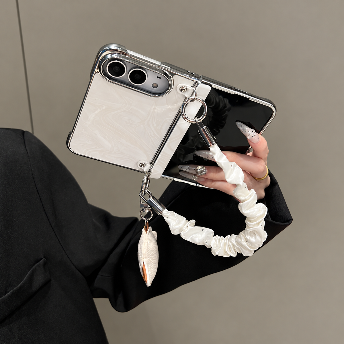 Pearl Lamb Crossbody Phone Case