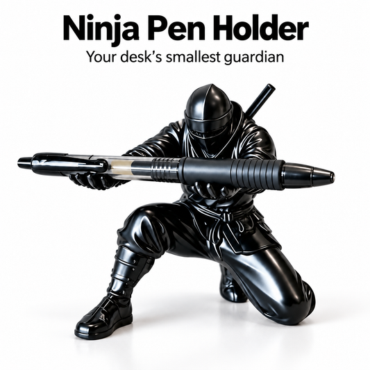 Ninja Pen Holder — Decorative Desk Stand