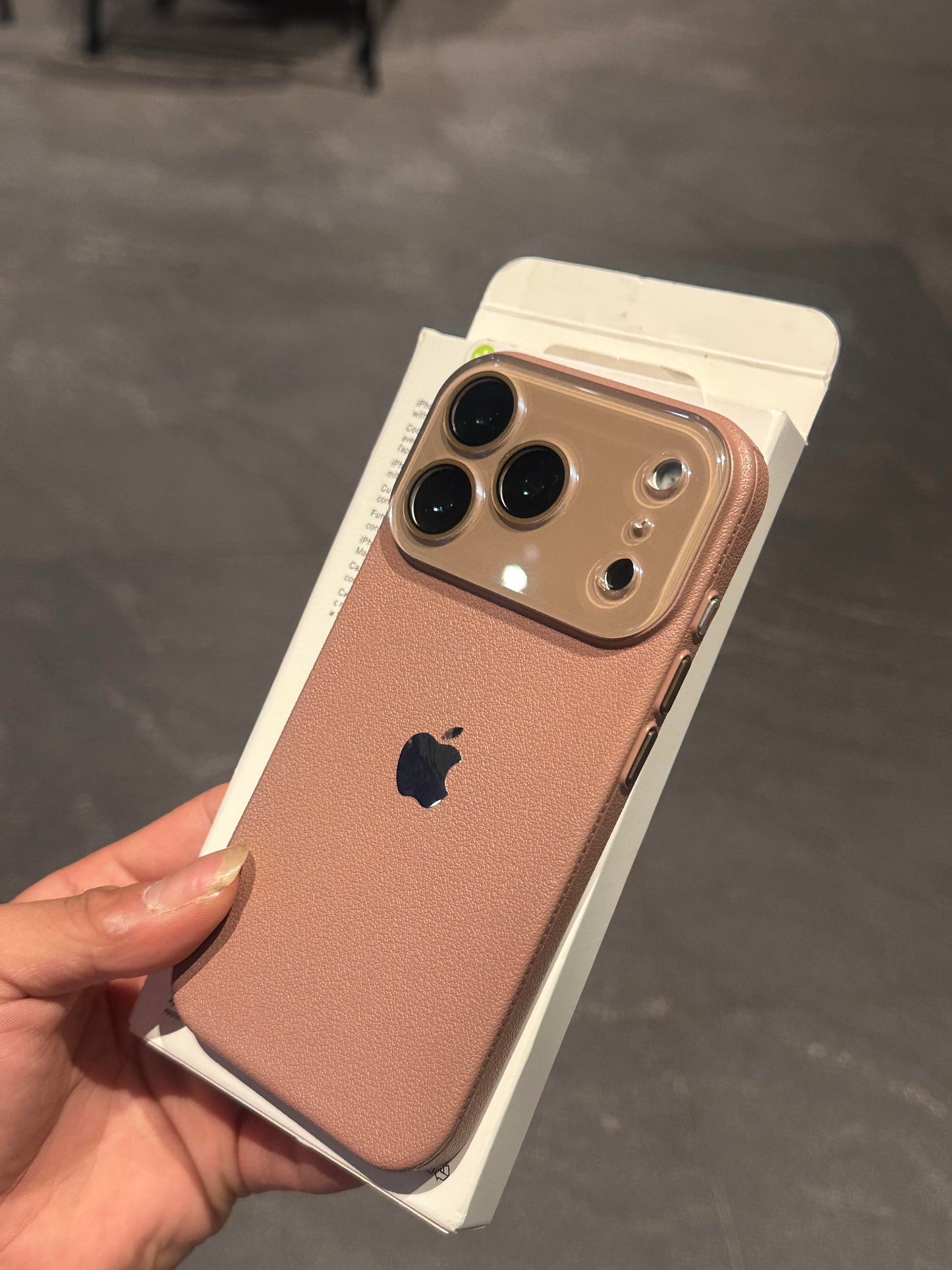 New INS-style lychee texture hard case for iPhone