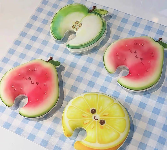 Fruit-shaped household dishwashing sponge