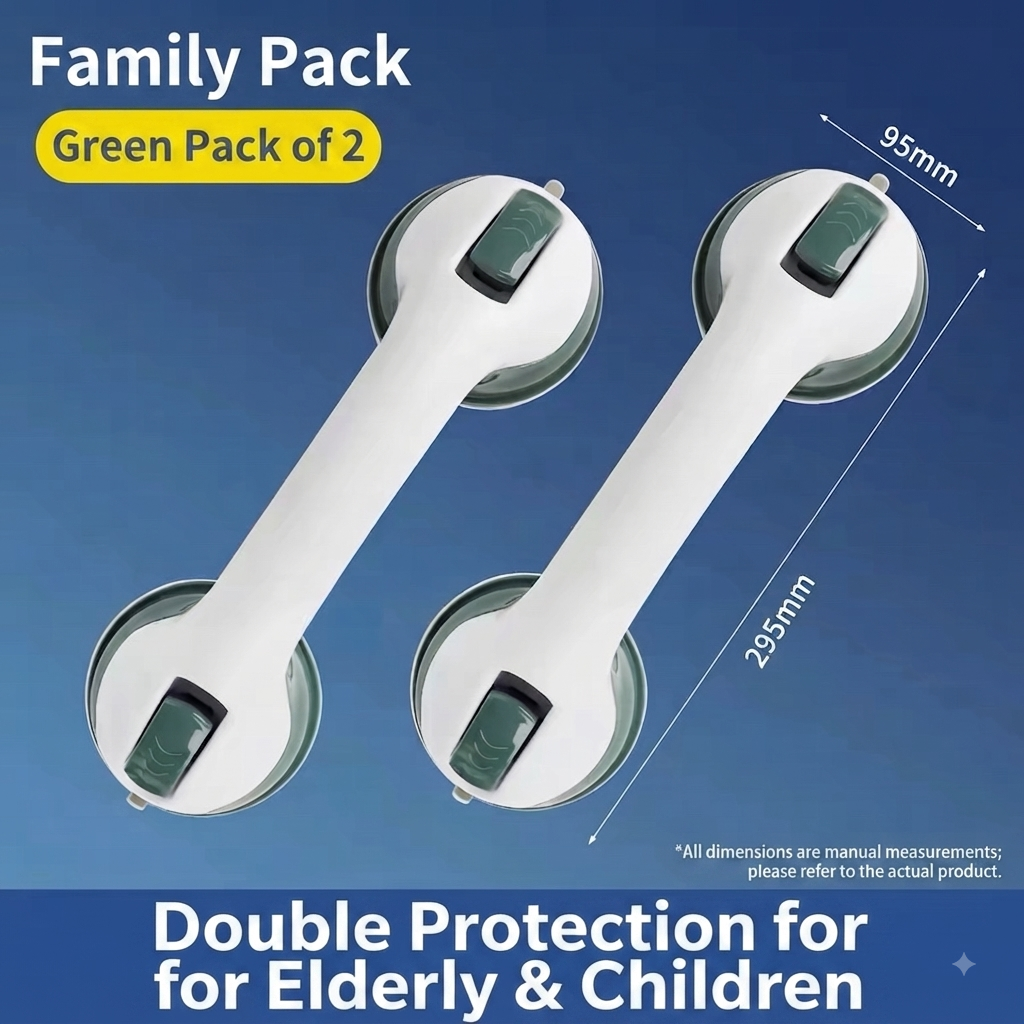 Bathroom safety grab bar, elderly punch-free toilet, disabled non-slip vacuum suction cup, anti-fall handle bar.