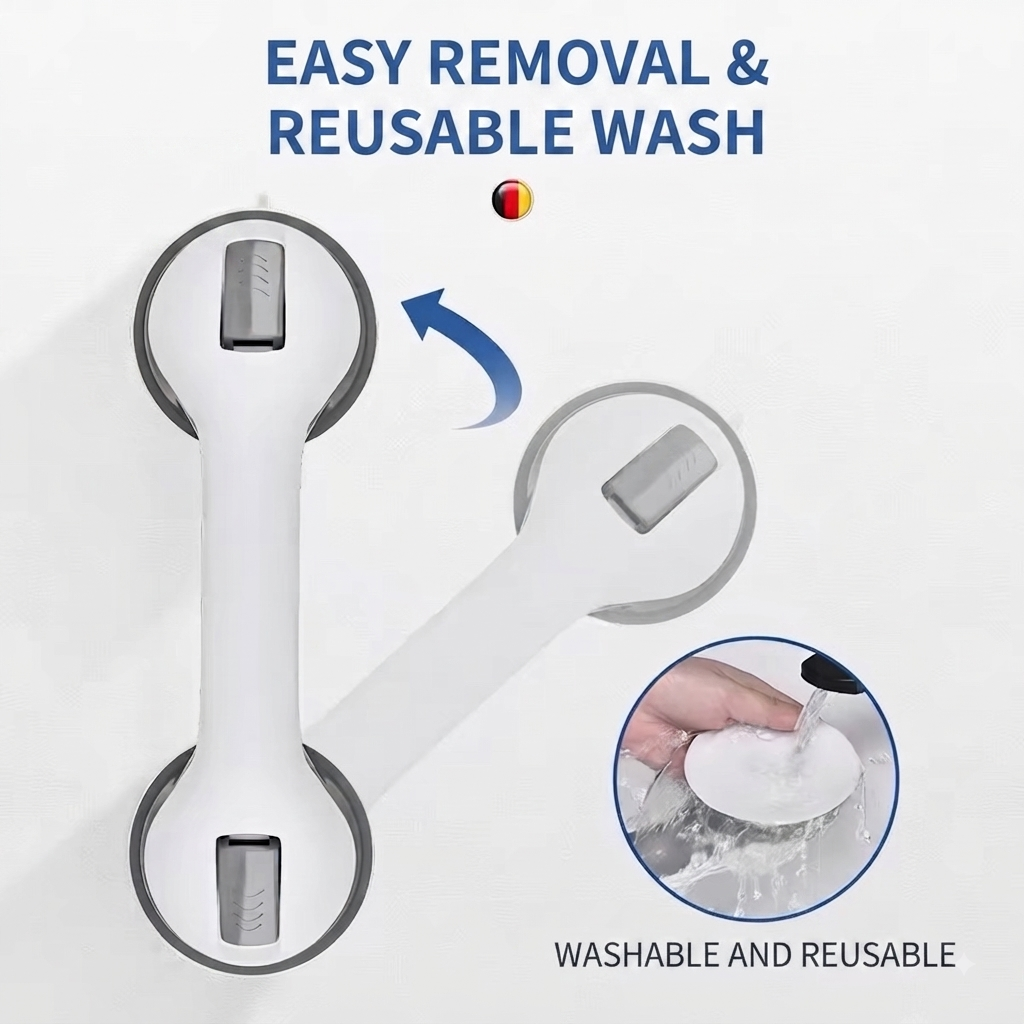 Bathroom safety grab bar, elderly punch-free toilet, disabled non-slip vacuum suction cup, anti-fall handle bar.