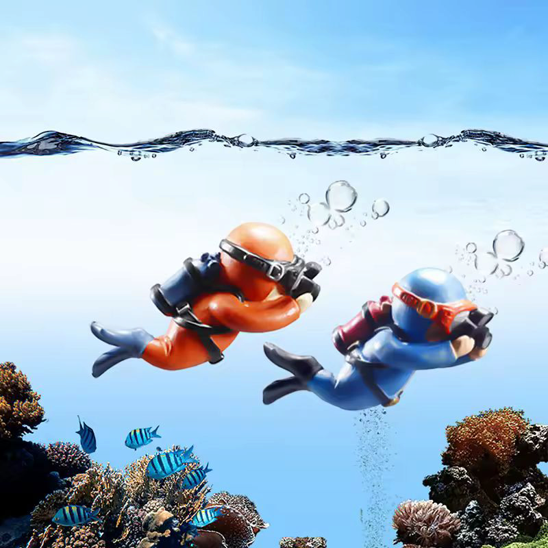 Aquarium accessories, floating diver aquarium ornaments