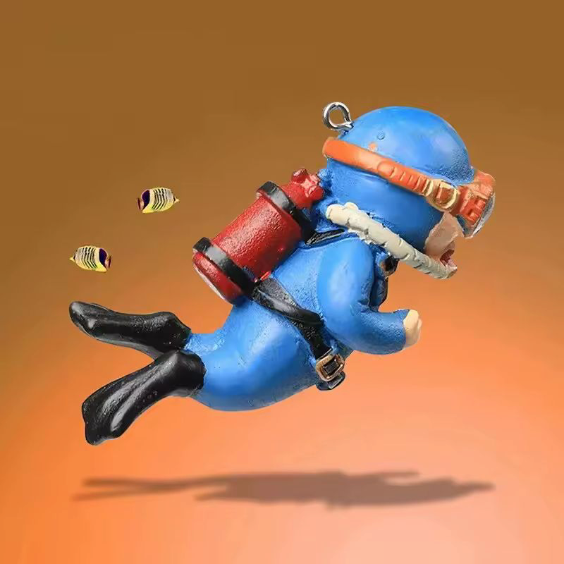 Aquarium accessories, floating diver aquarium ornaments