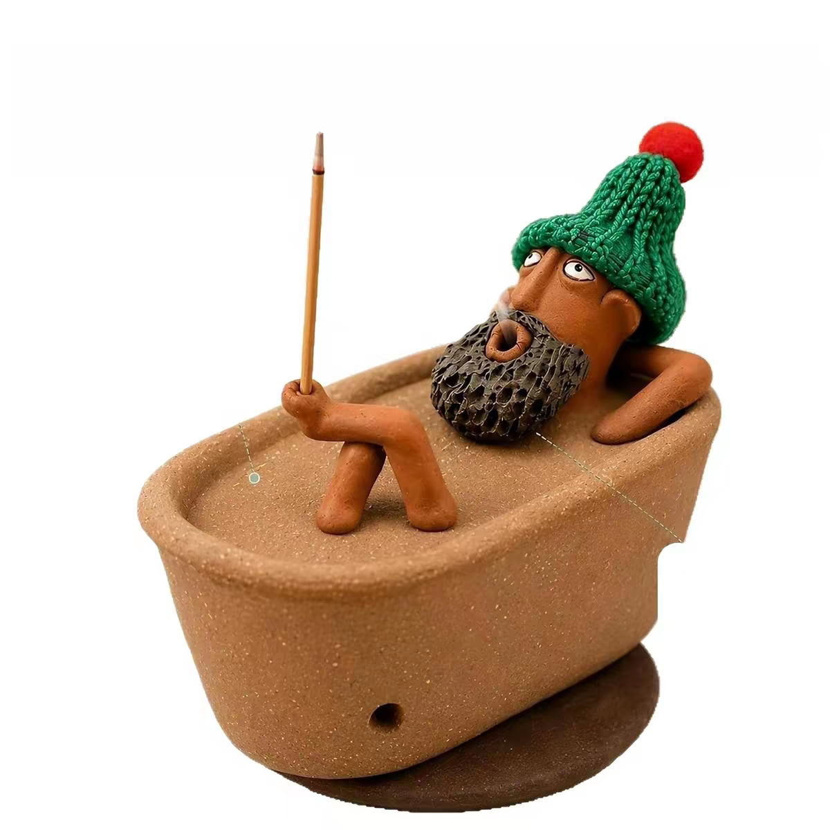 Handmade Bathtub Incense Burner – Cone Incense Holder for Relaxing Aromatherapy