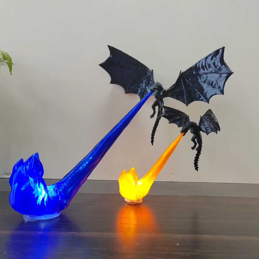 Dragon Breath Flame Night Light Decor