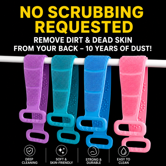 Silicone Back Scrubber Bath Towel