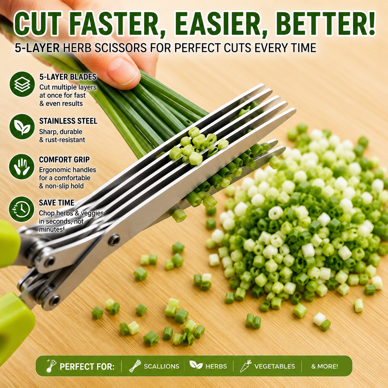 Stainless Steel Multi-Blade Scissors