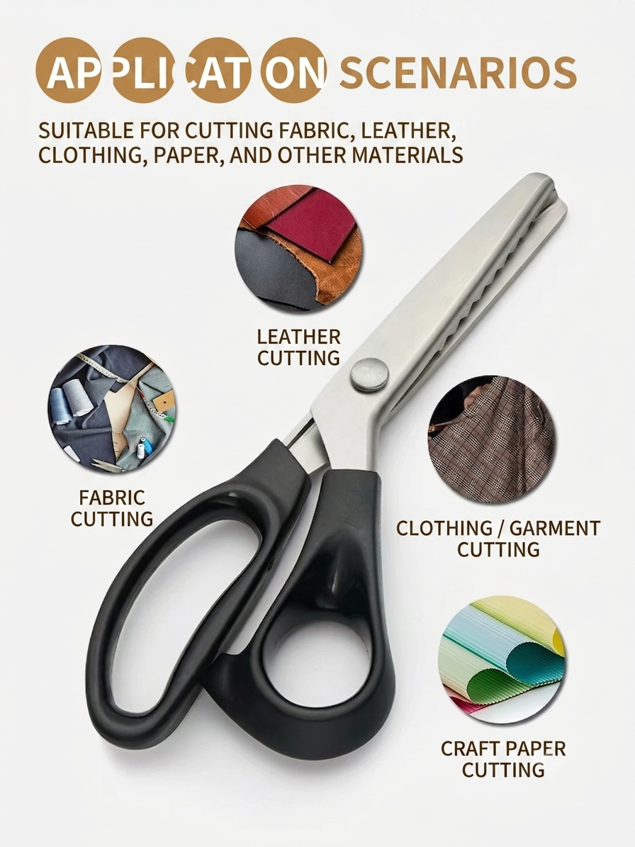 Pinking Shears – Zigzag Edge Fabric Scissors