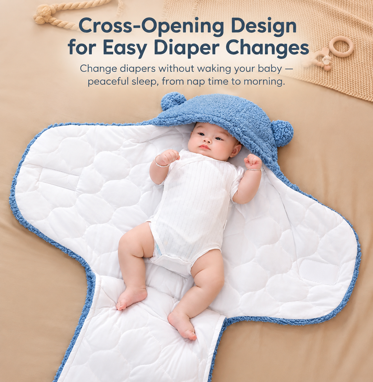 Cozy Baby Swaddle Wrap – Newborn Winter Blanket