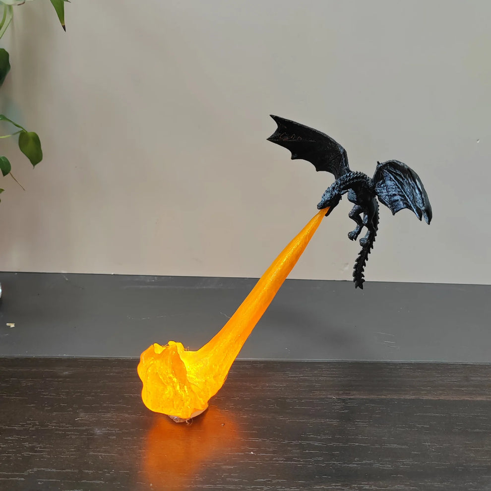 Dragon Breath Flame Night Light Decor
