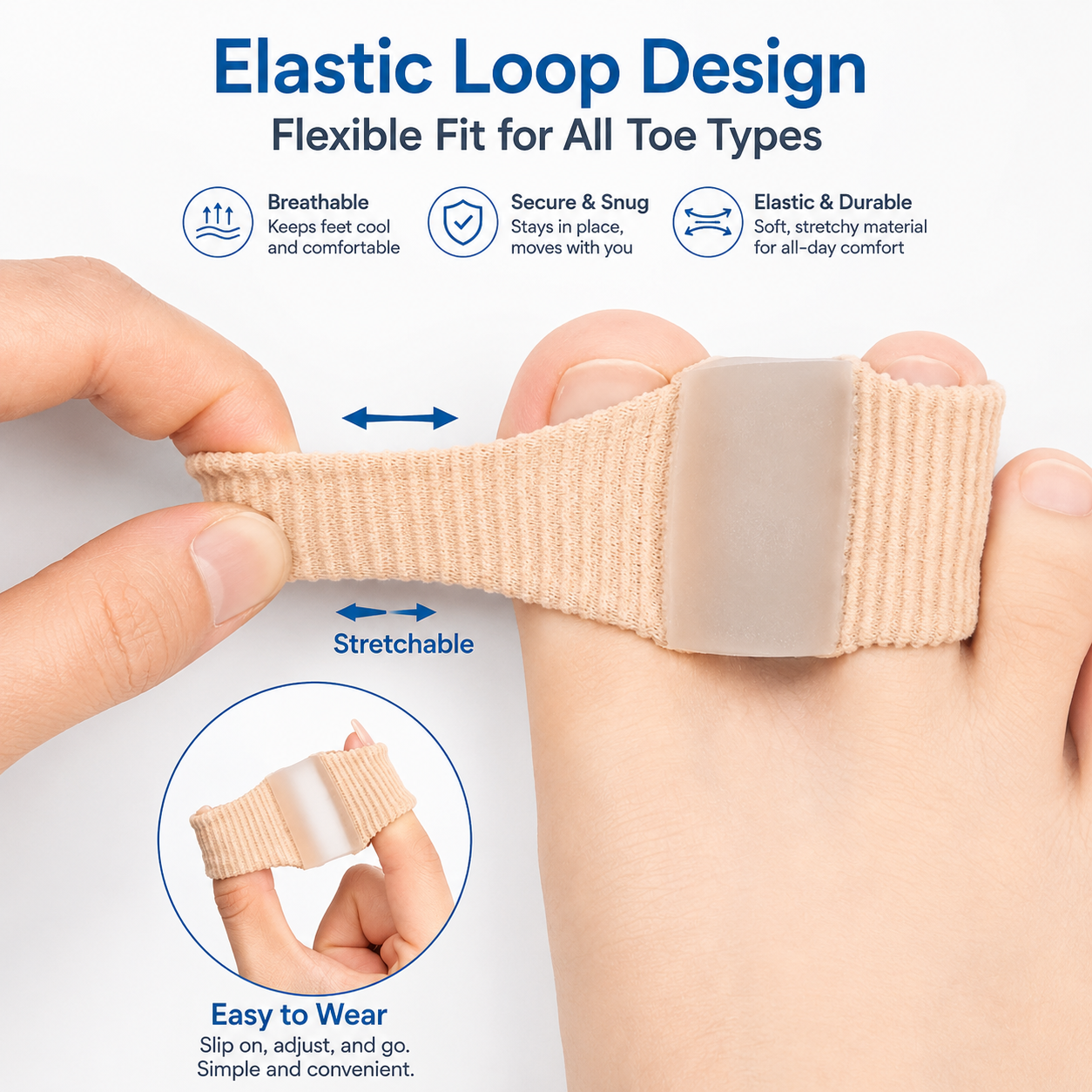 Premium Silicone Bunion Corrector & Toe Aligner