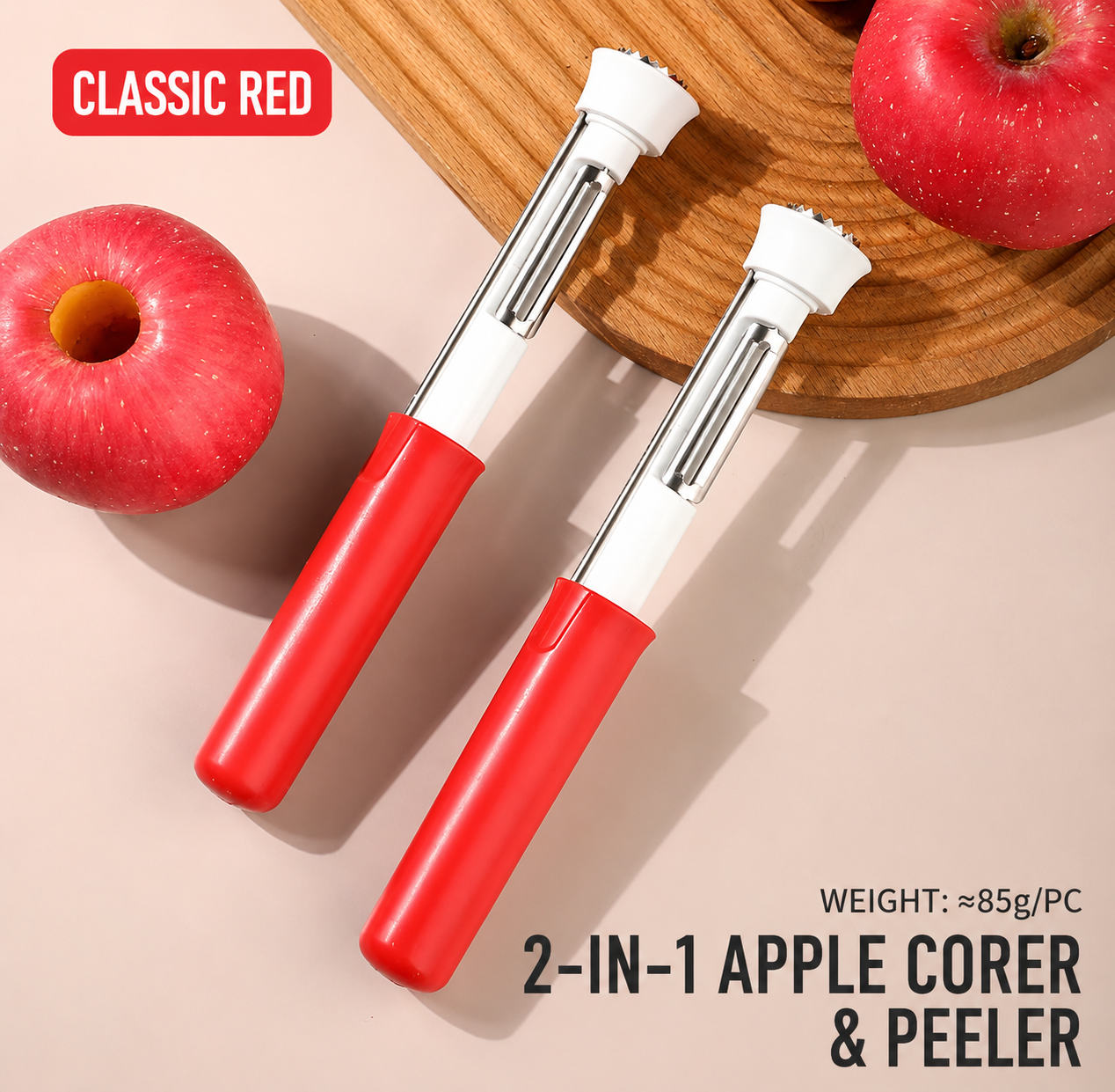 2-in-1 Stainless Steel Fruit & Vegetable Corer & Peeler