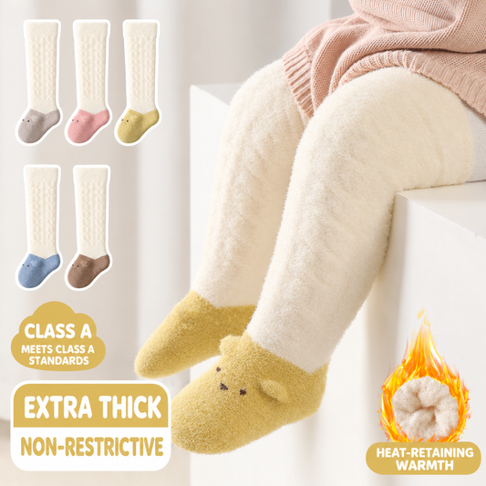 Baby Winter Knee-High Thermal Socks (0–6 Months)
