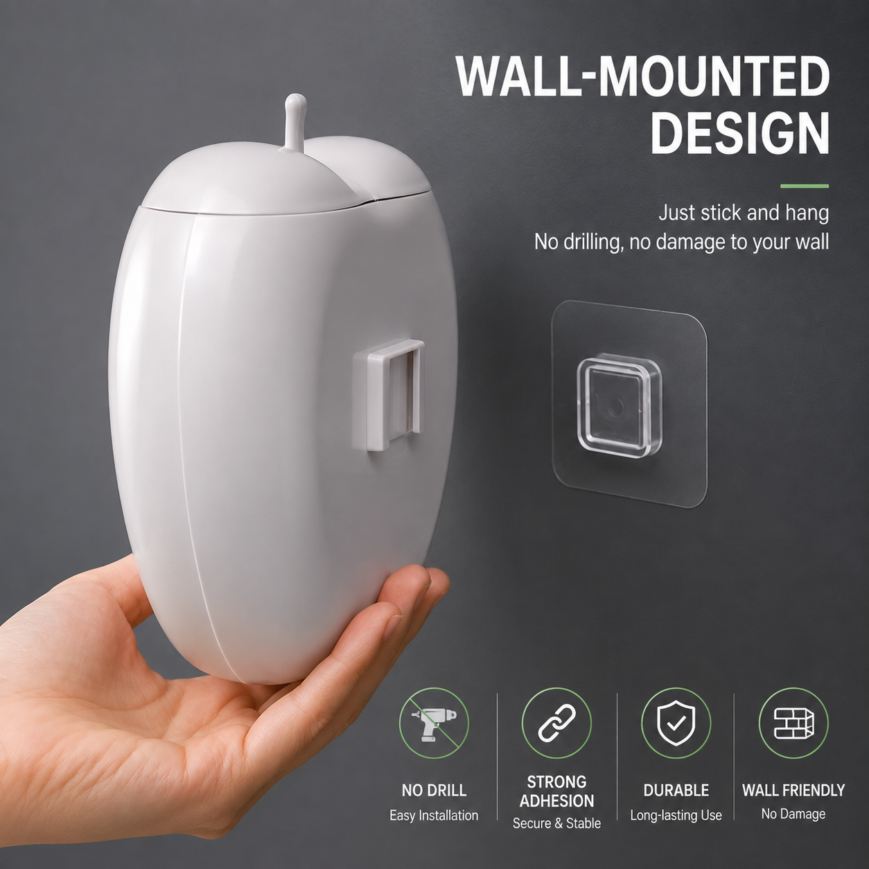 Wall-Mounted Cling Film & Bag Dispenser