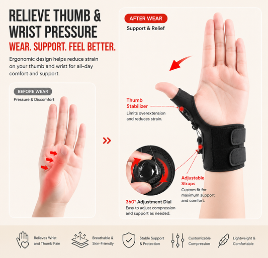 Adjustable Thumb & Wrist Support Brace