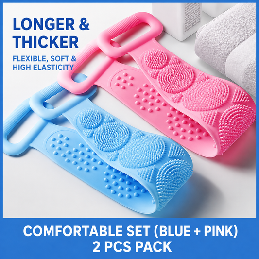 Silicone Back Scrubber Bath Towel
