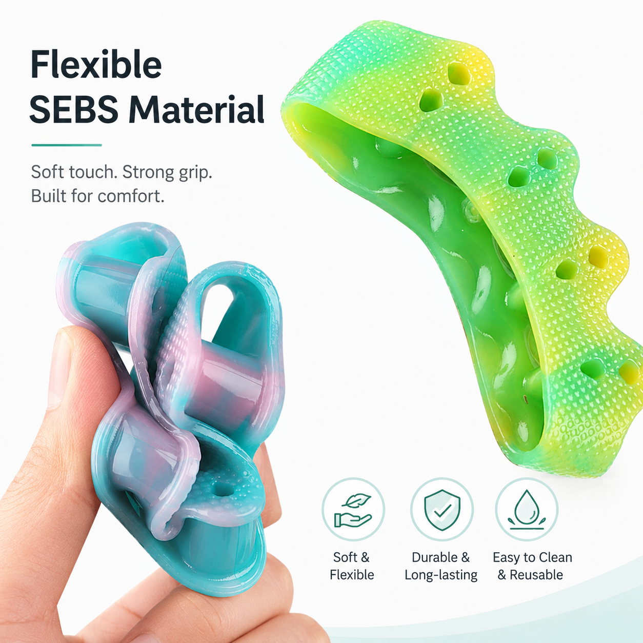 Soft 5-Toe Separator & Bunion Corrector | SEBS Toe Spreader