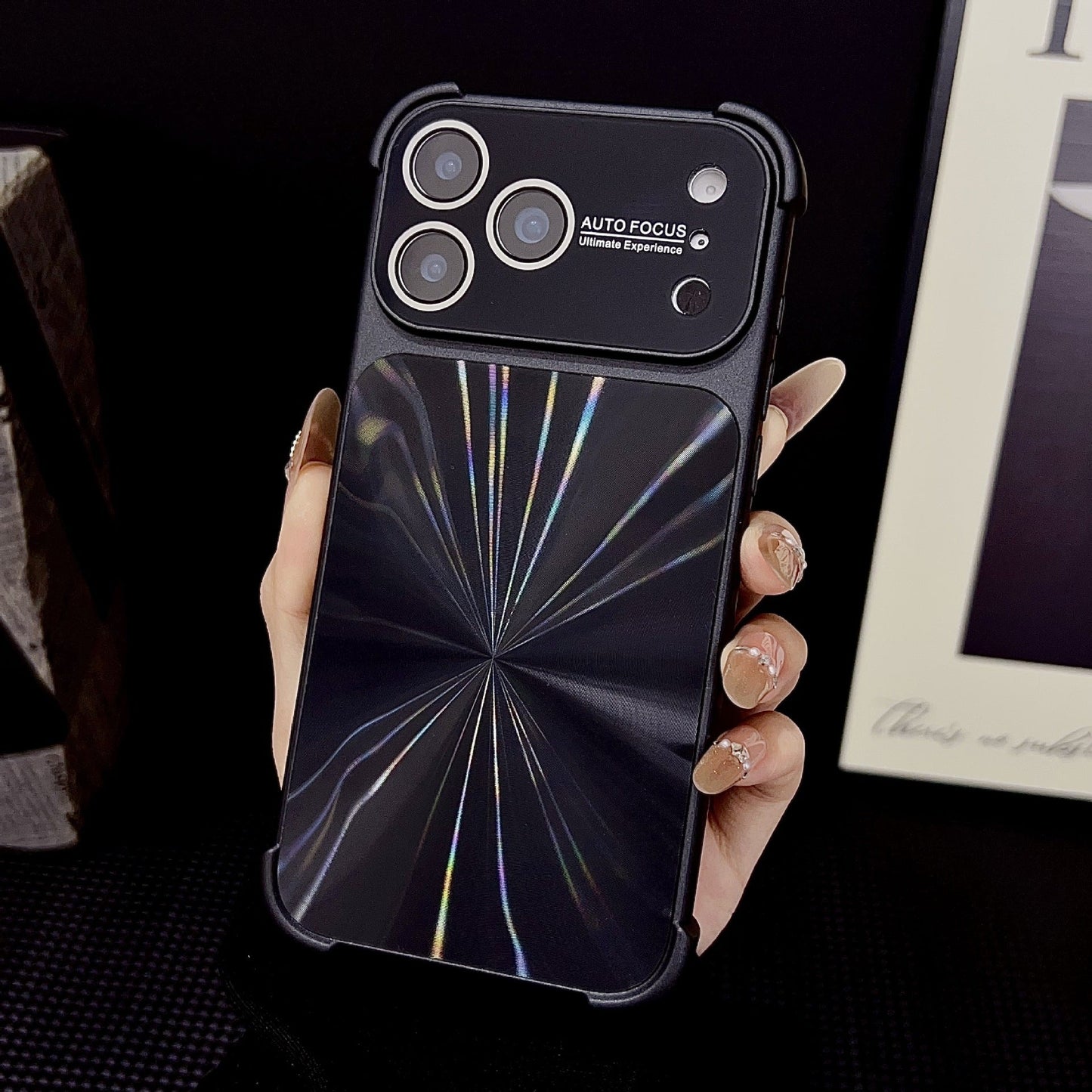 Minimalist and premium aurora-style case for iPhone 17 Pro Max, also compatible with iPhone 16, 15, and 14 — stylish, creative, and perfect for women.
