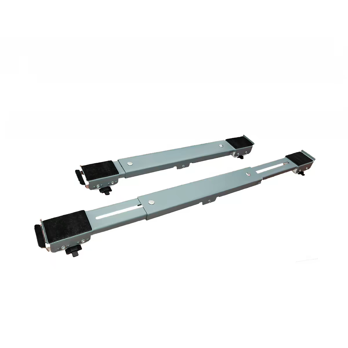 Universal Mobile Washing Machine and Refrigerator Base Stand with Swivel Wheels, Anti-Vibration and Height Extension Bracket