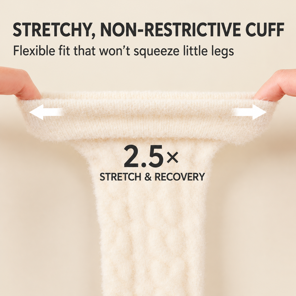 Baby Winter Knee-High Thermal Socks (0–6 Months)