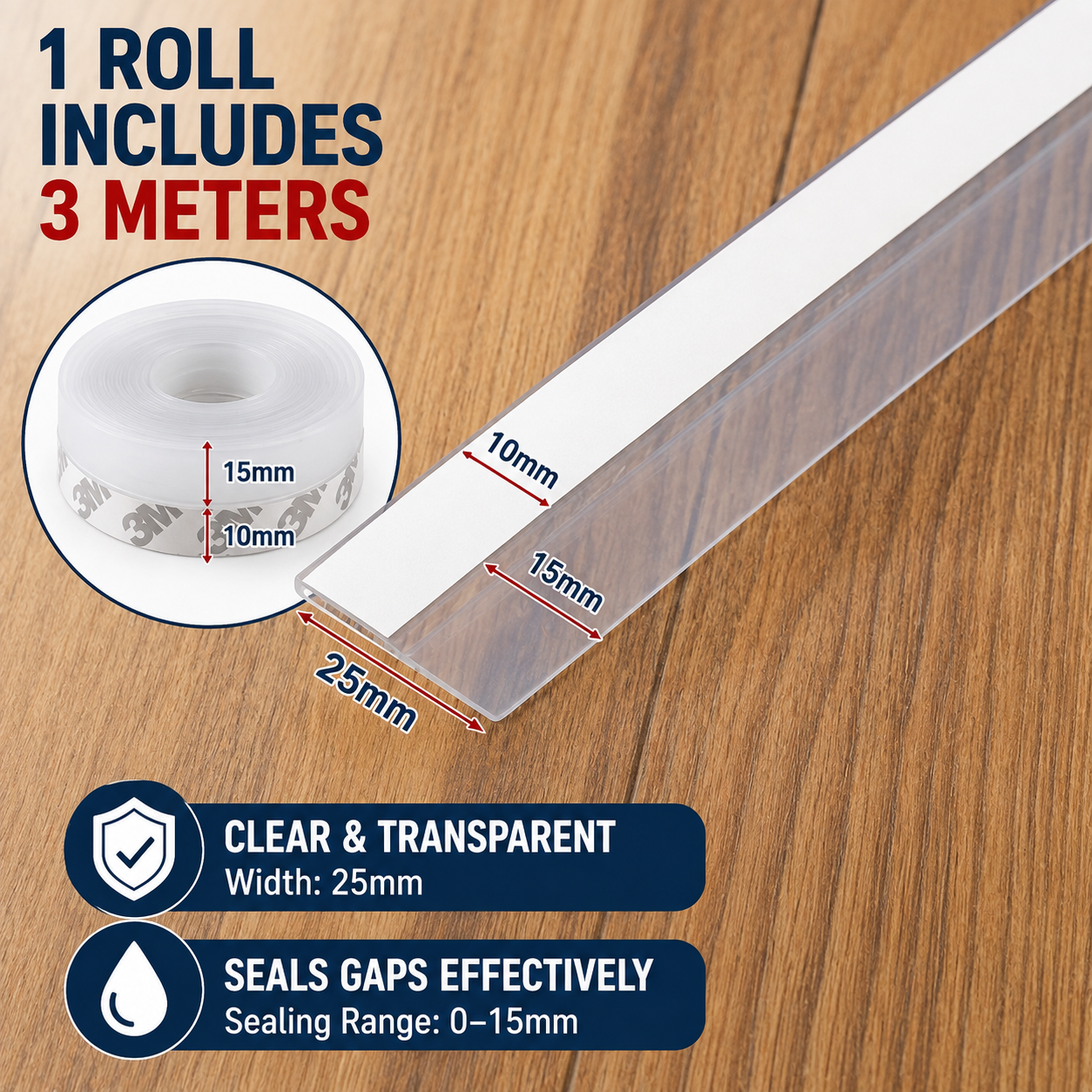 Self-Adhesive Door Bottom Seal Strip