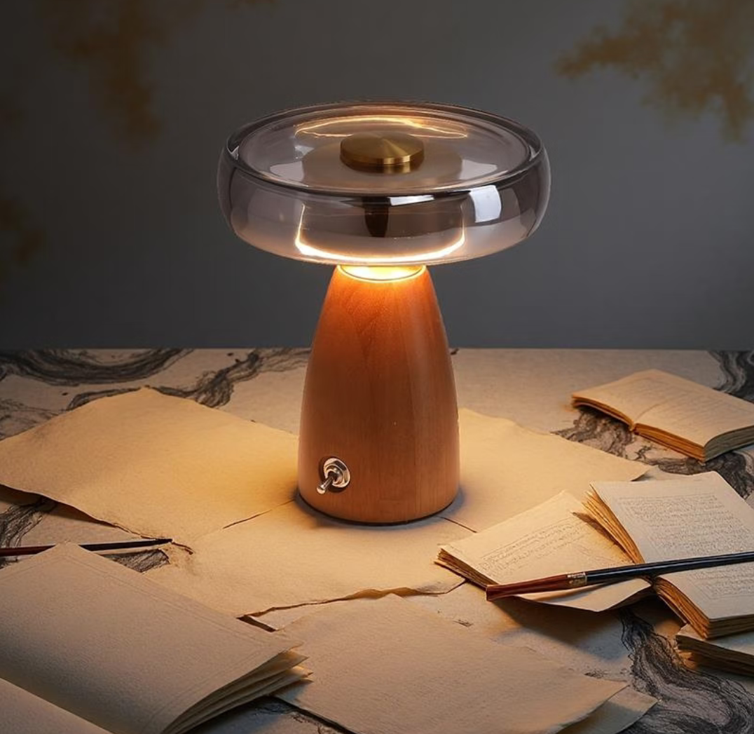 A vintage table lamp instantly elevates the room—an absolute must-have for the bedroom!