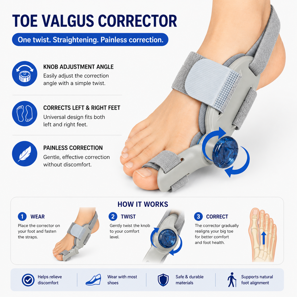Adjustable Toe Joint Orthosis