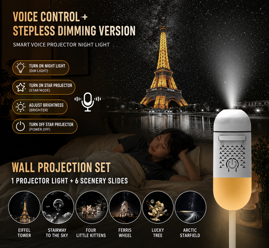 Galaxy Star Projector USB Night Light – Romantic Bedroom & Car Decor ✨