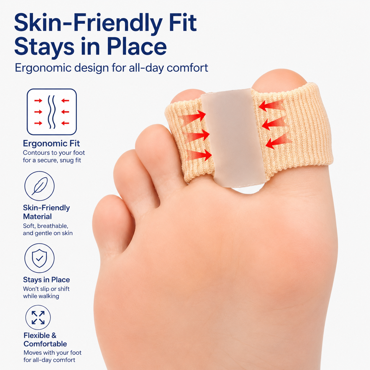 Premium Silicone Bunion Corrector & Toe Aligner