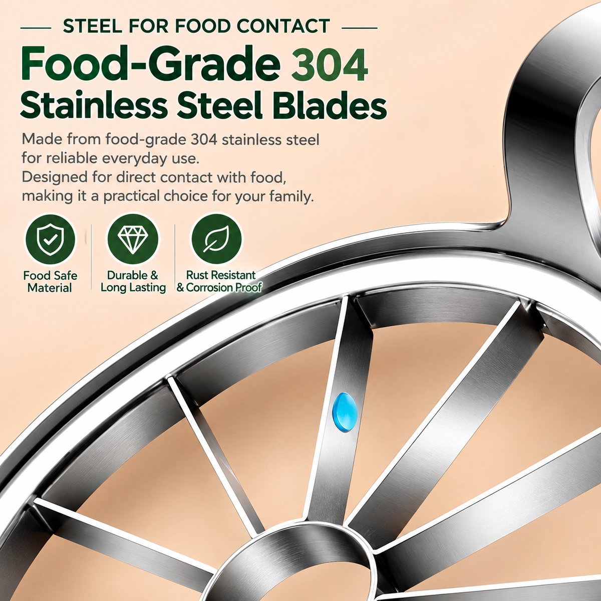 304 Stainless Steel Apple Slicer & Corer